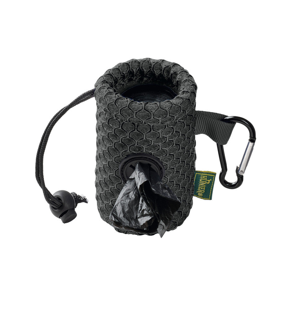 HILO Waste bag holder - Hunter-petstore -particularly lightweight poo bag dispenser for every day -flexible fastening options -easy removal of individual bags -closable with practical stopper cord -can be filled with standard poo bag rolls (not included)