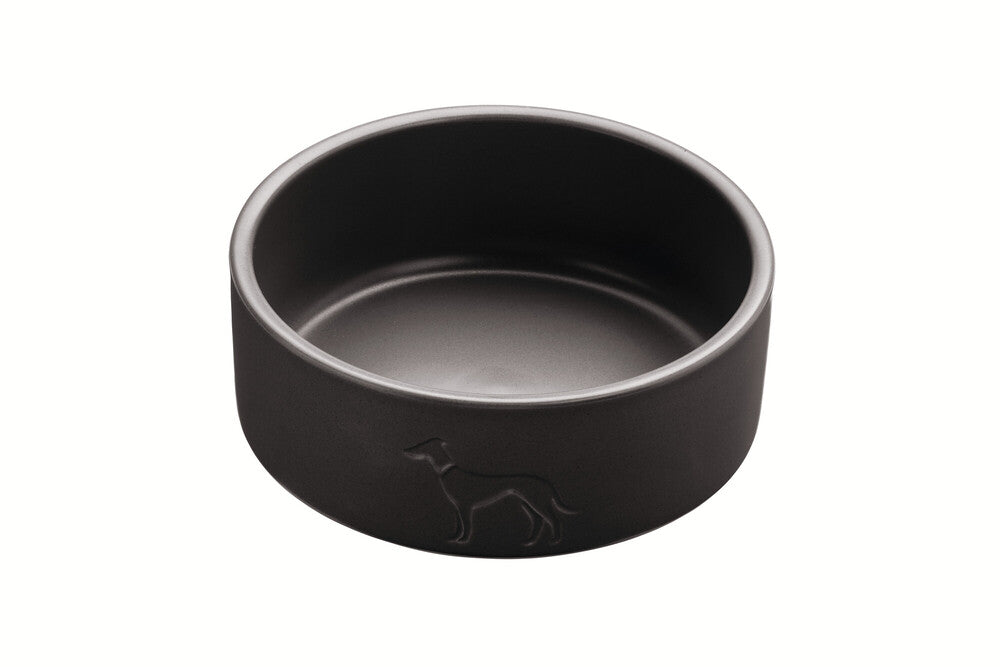 OSBY Ceramic Bowl - Hunter-petstore -feeding or drinking bowl made of ceramic -subtle HUNTER dog embossing -high weight ensures a secure stand -slip-resistant silicone rim on the bottom -long-lasting and scratch resistant -easy to clean and dishwasher-safe -food safe