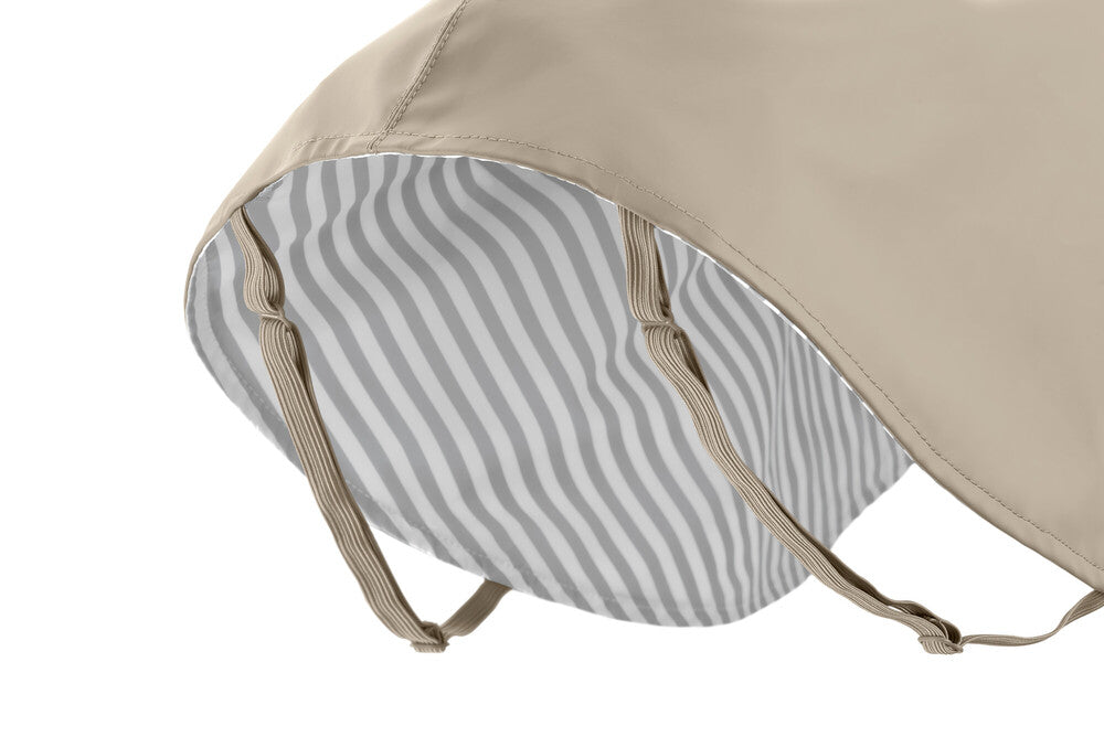 MILFORD Raincoat - Hunter-petstore -lightweight wind repellent and waterproof raincoat for dogs -with neck collar and closed belly area -individually adjustable belly strap with Velcro fastener -opening for the attachment of a leash to the collar and harness -elastic loops for the hind legs -attractive, classic design -washable at 90 °F