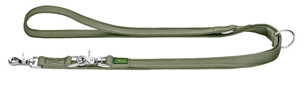 INARI Adjustable Leash - Hunter-petstore -versatile leash for dogs -3-way adjustment -soft and tear-resistant polyester material -easy to clean and quick drying -with practical pincer carabiner