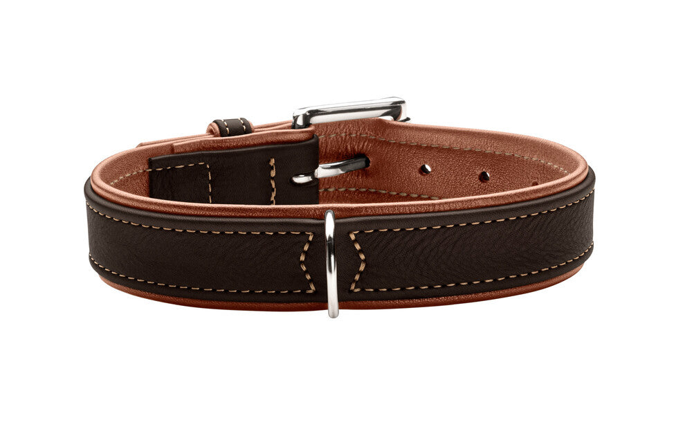 CANADIAN UP Collar - Hunter-petstore -classic collar for dogs -with premium leather from ecological and socially responsible production -noble and luxurious - for highest demands -particularly soft and supple feel -gentle processing for high wearing comfort