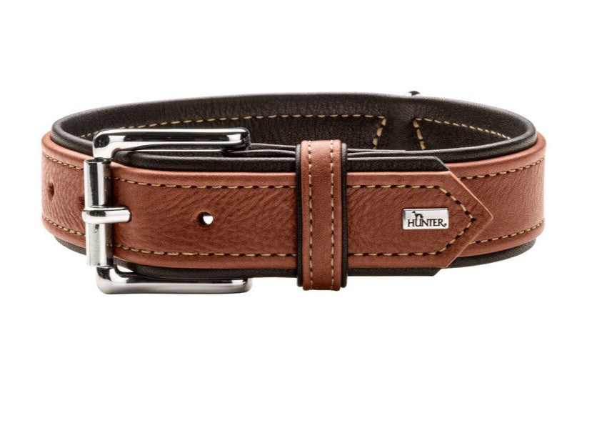 CANADIAN UP Collar - Hunter-petstore -classic collar for dogs -with premium leather from ecological and socially responsible production -noble and luxurious - for highest demands -particularly soft and supple feel -gentle processing for high wearing comfort