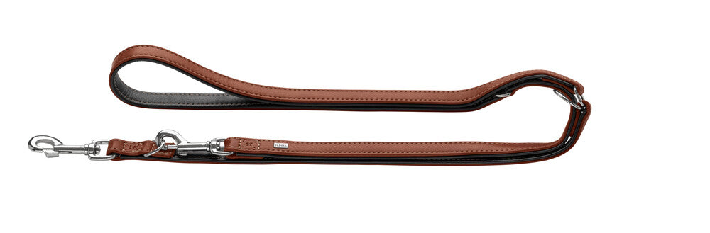 CANADIAN UP Adjustable Leash - Hunter-petstore -versatile training leash for dogs -3-fold adjustment -with premium leather from ecological and socially responsible production -particularly soft and supple feel -noble and luxurious - for highest demands -made in Germany