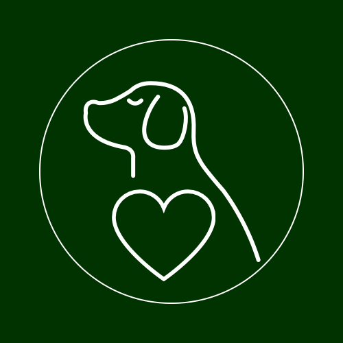 dog symbol with heart