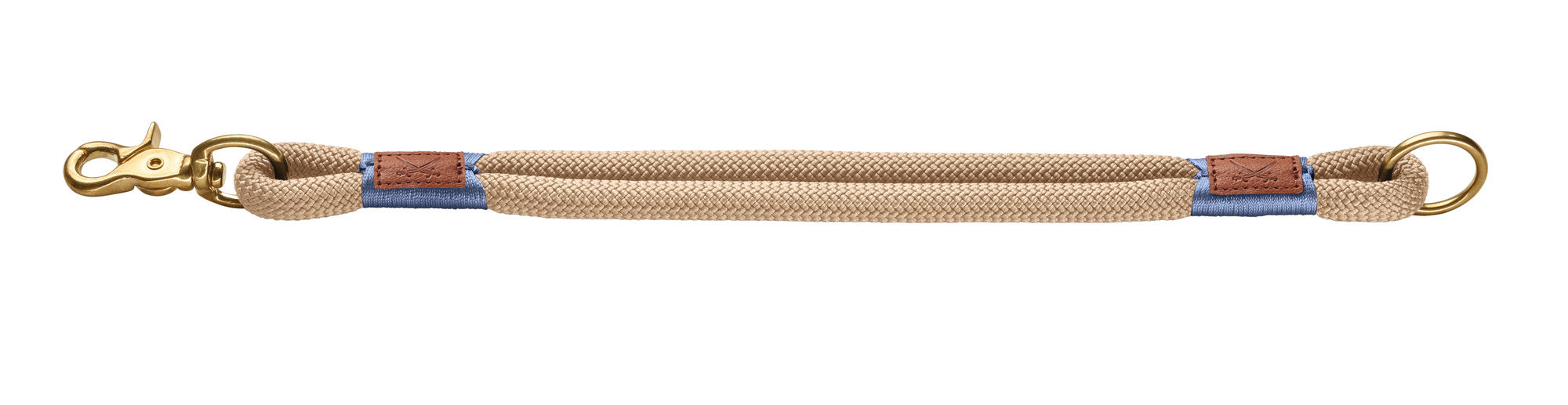 SANSIBAR Rantum Collar - Hunter-petstore -collar made from two layers of rope -real leather patch with Sansibar logo -brass fittings -with scissor carabiner -not adjustable -striking color accents