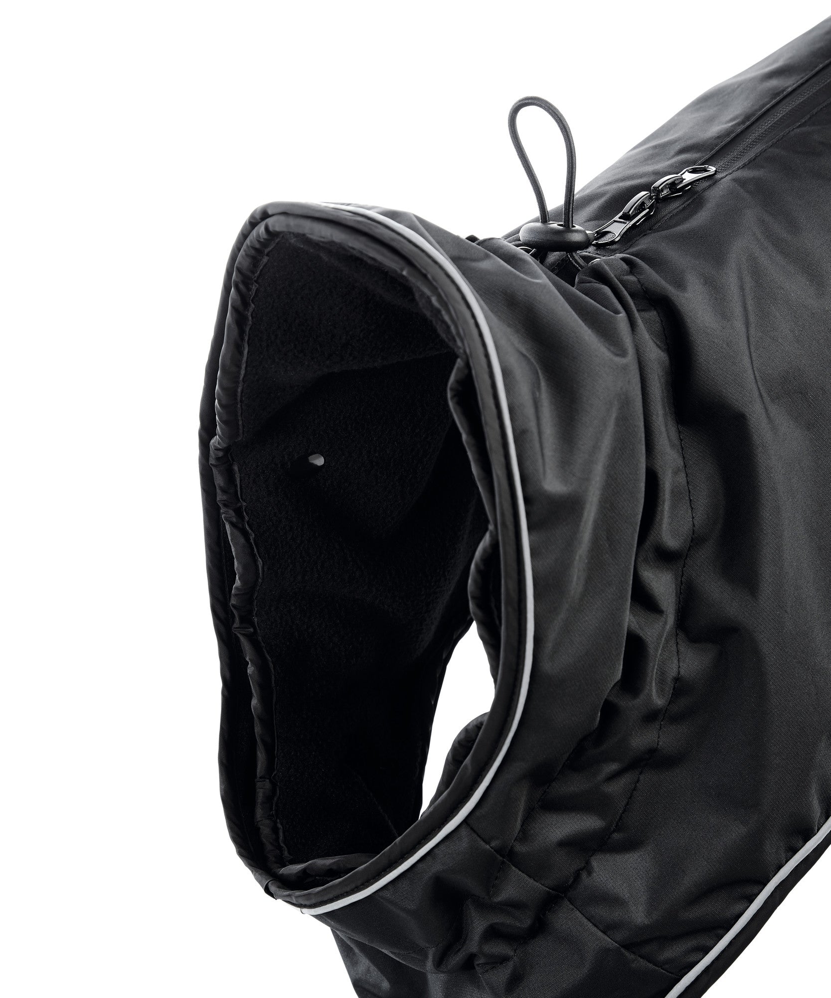 UPPSALA Coat - Hunter-petstore -Warming, plush inner lining -Soft dog coat for very cold and rainy days -With neck collar and closed belly area -Sporty design and reflective piping -Optimum freedom of movement and individually adjustable fit -Opening for the attachment of a leash to the collar and harness -Elastic, length-adjustable loops for the hind legs -Washable at 86 °F