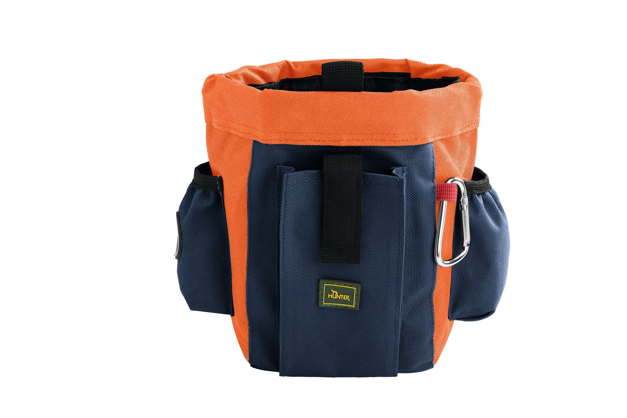 BUGRINO Profi Treat Pouch - Hunter-petstore -attach to a belt (with clip and strap) -ideal for storing rewards -can be opened and closed easily with the help of a frame lock (metal) -durable material -washable -with lots of small pockets for your clicker or your mobile phone -with waste bag dispenser -with snap hook