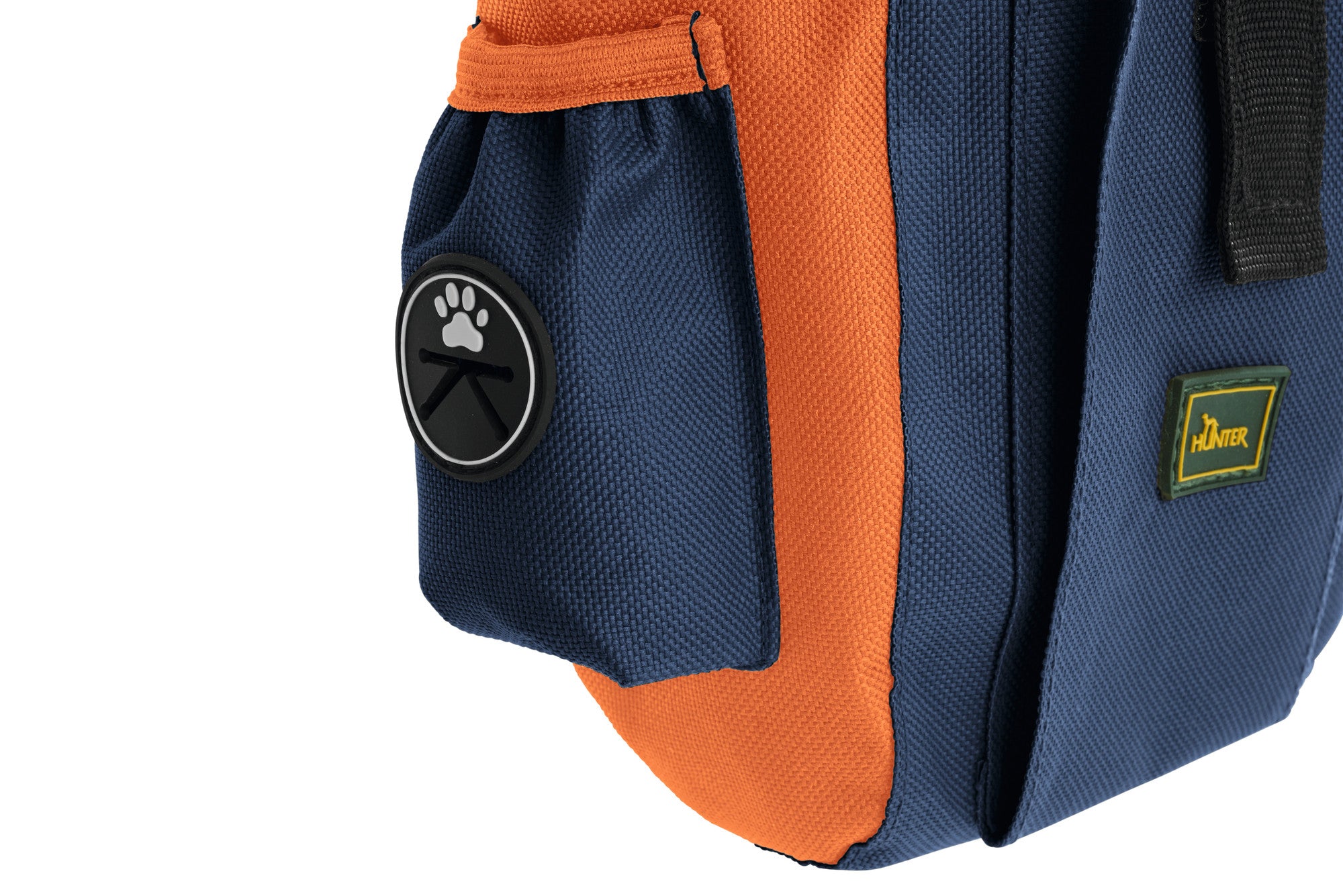 BUGRINO Profi Treat Pouch - Hunter-petstore -attach to a belt (with clip and strap) -ideal for storing rewards -can be opened and closed easily with the help of a frame lock (metal) -durable material -washable -with lots of small pockets for your clicker or your mobile phone -with waste bag dispenser -with snap hook