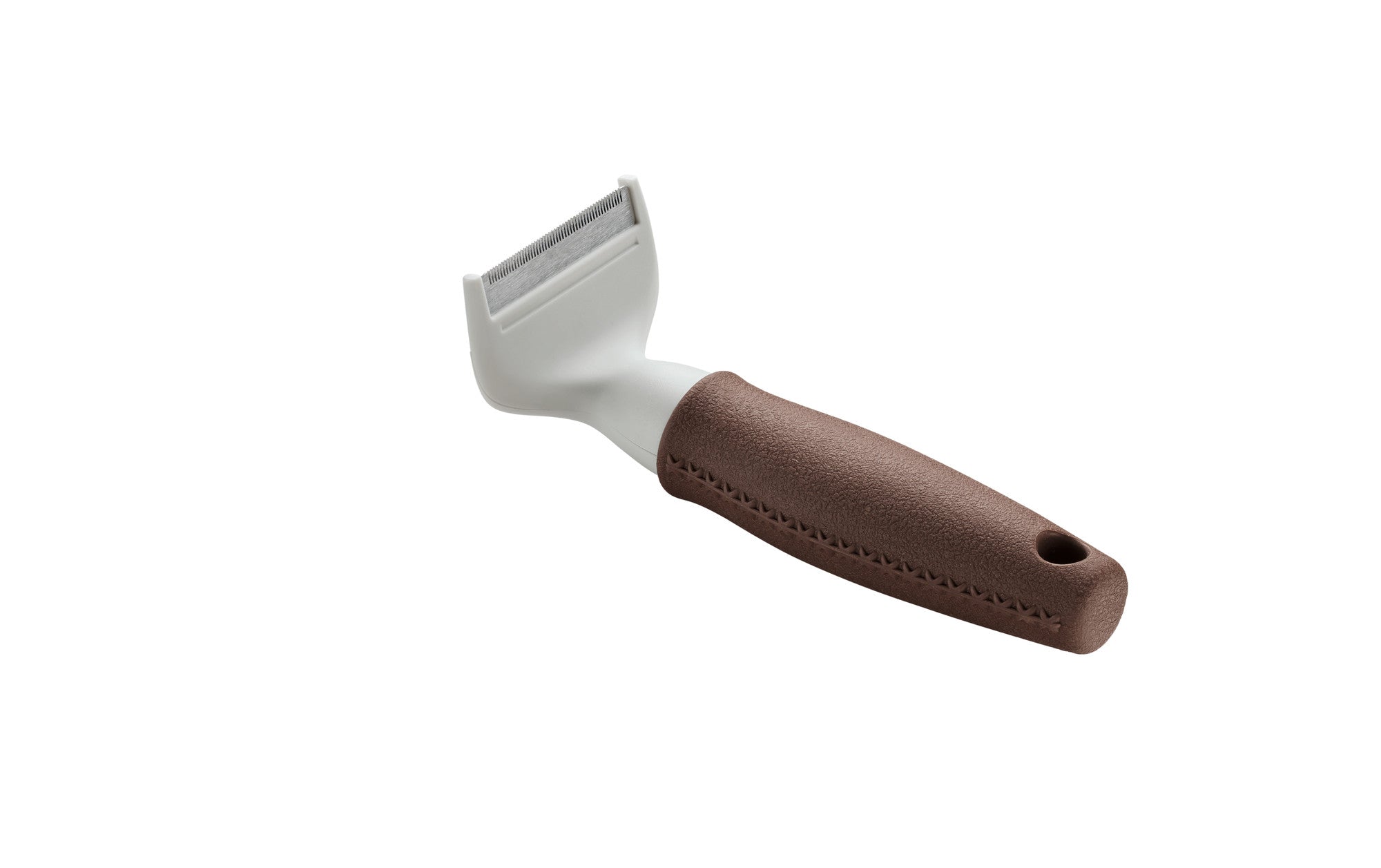 Trimming currycomb SPA - Hunter-petstore -suitable for dogs with medium-length and long hair and horses -high-quality steel blade -removes loose hair and dander from the top coat and undercoat -ergonomic handle with a high-quality leather look
