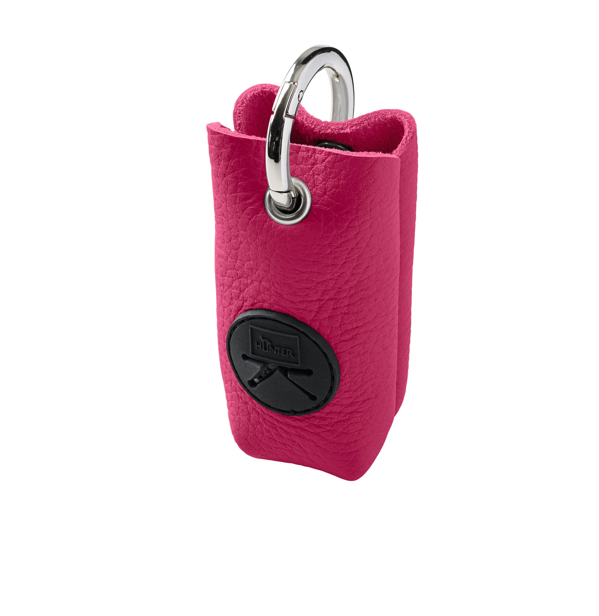 YUNA LUXUS Waste bag holder - Hunter-petstore -stylish poo bag dispenser for every day -flexible fastening options thanks to robust ring carabiner -easy removal of individual bags -one roll of poo bags included -made in Germany