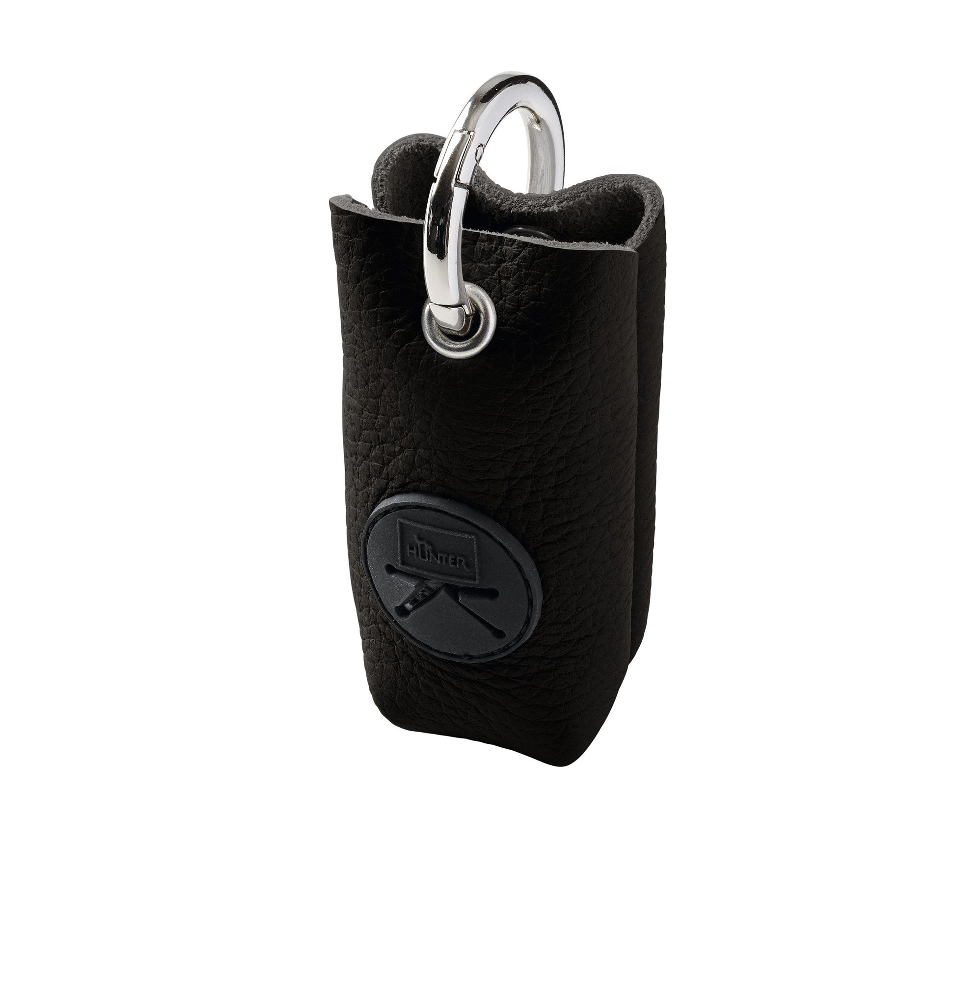 YUNA LUXUS Waste bag holder - Hunter-petstore -stylish poo bag dispenser for every day -flexible fastening options thanks to robust ring carabiner -easy removal of individual bags -one roll of poo bags included -made in Germany