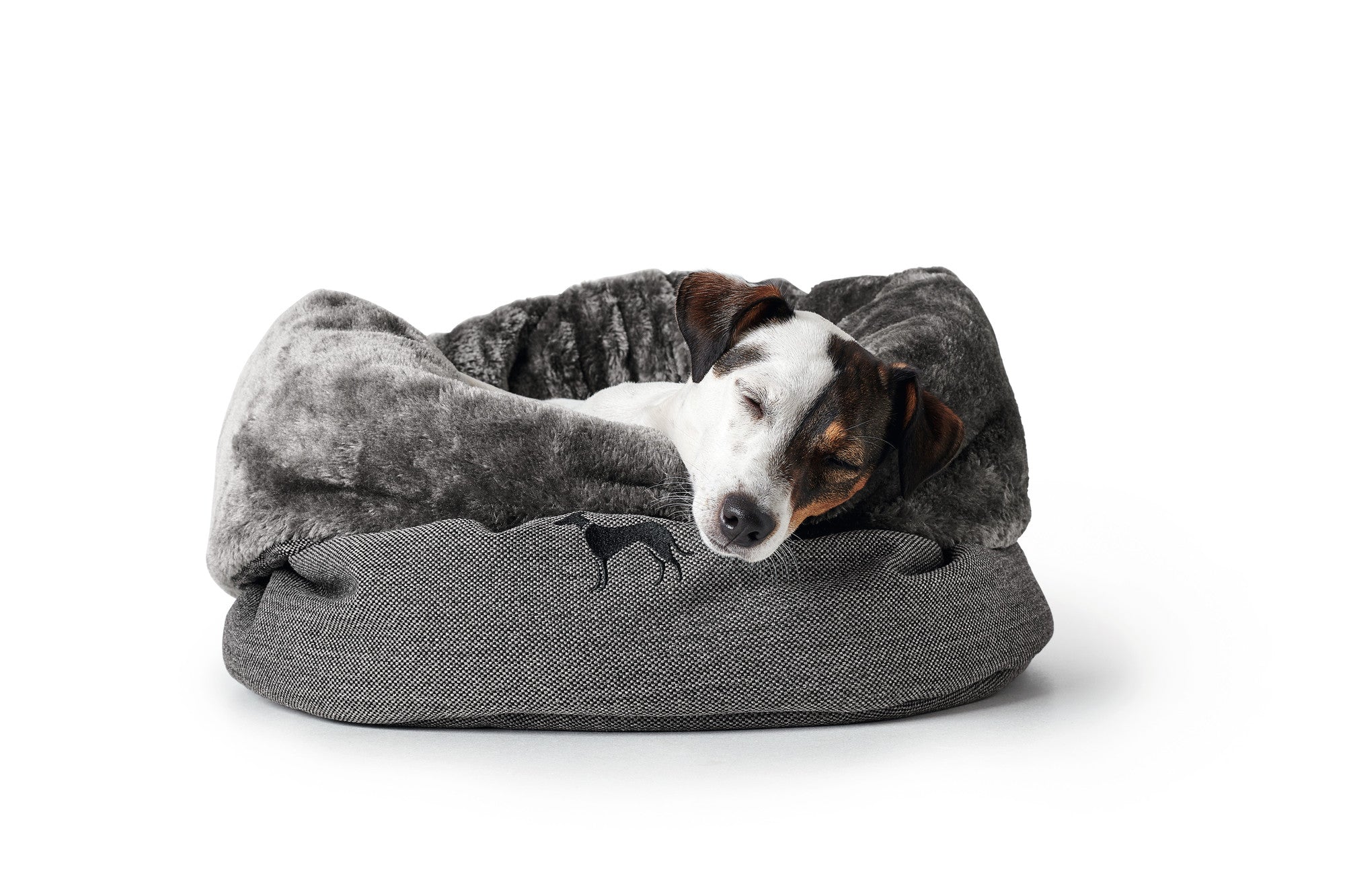 LIVINGSTON Bed - Hunter-petstore -Cozy pet bed -For hiding, sleeping and resting -Round shape animates to nestle and roll up -Especially soft and cuddly -Adjustable height -Washable at 140 °F