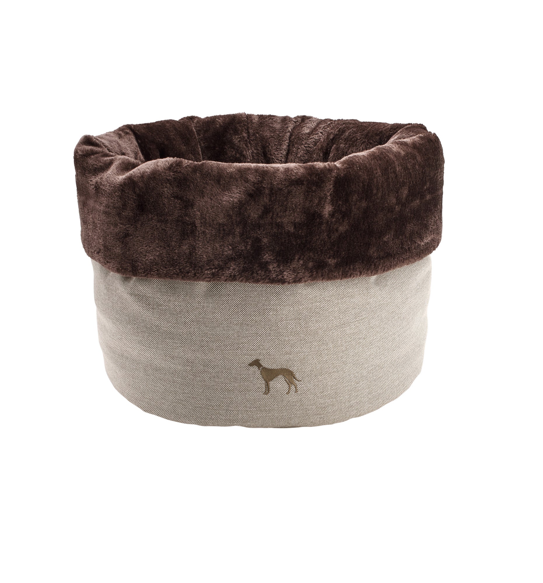 LIVINGSTON Bed - Hunter-petstore -Cozy pet bed -For hiding, sleeping and resting -Round shape animates to nestle and roll up -Especially soft and cuddly -Adjustable height -Washable at 140 °F