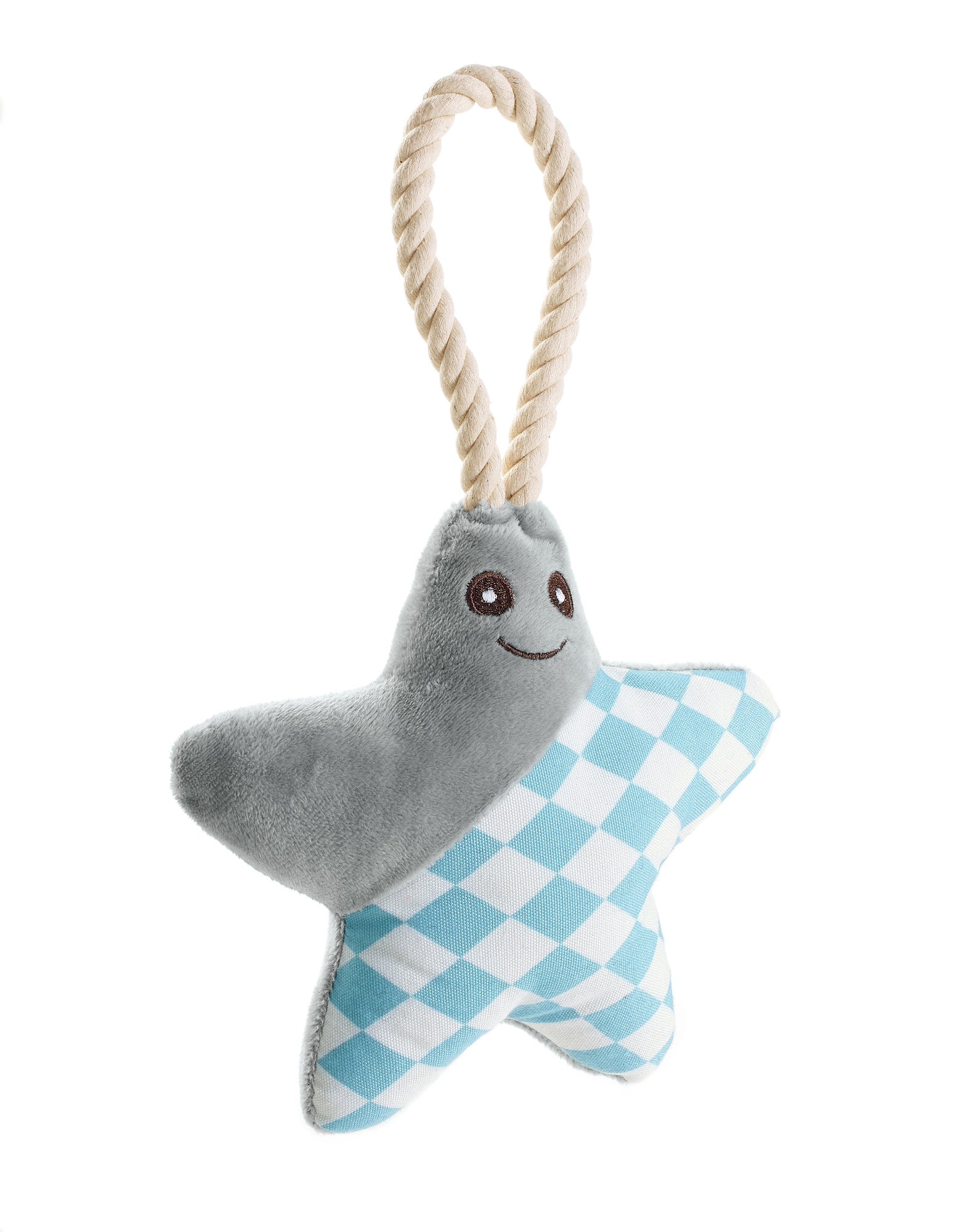 SALIMA Star Dog toy - Hunter-petstore -polyester -with squeaker -with a rope for throwing and playing tug-o-war -soft and cuddly -hand wash -6.69 in