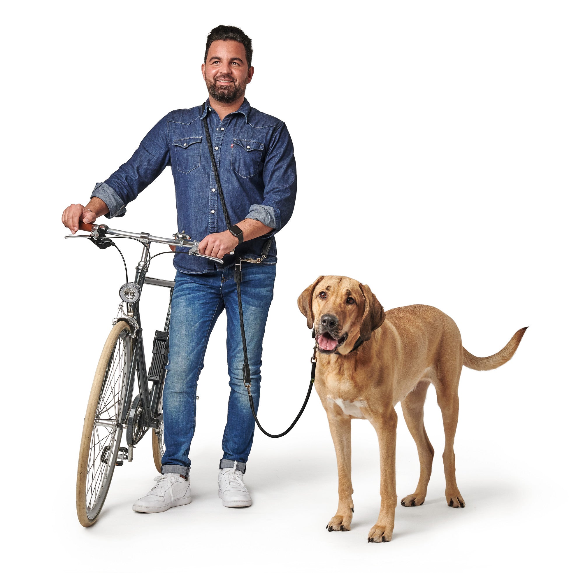 Bicycle & Jogging Leash - Hunter-petstore - Perfect for cycling with sudden movements; quick-release closure for emergencies. - Adjustable for shoulder or waist use. - Elastic lanyard reduces collar and wrist discomfort.