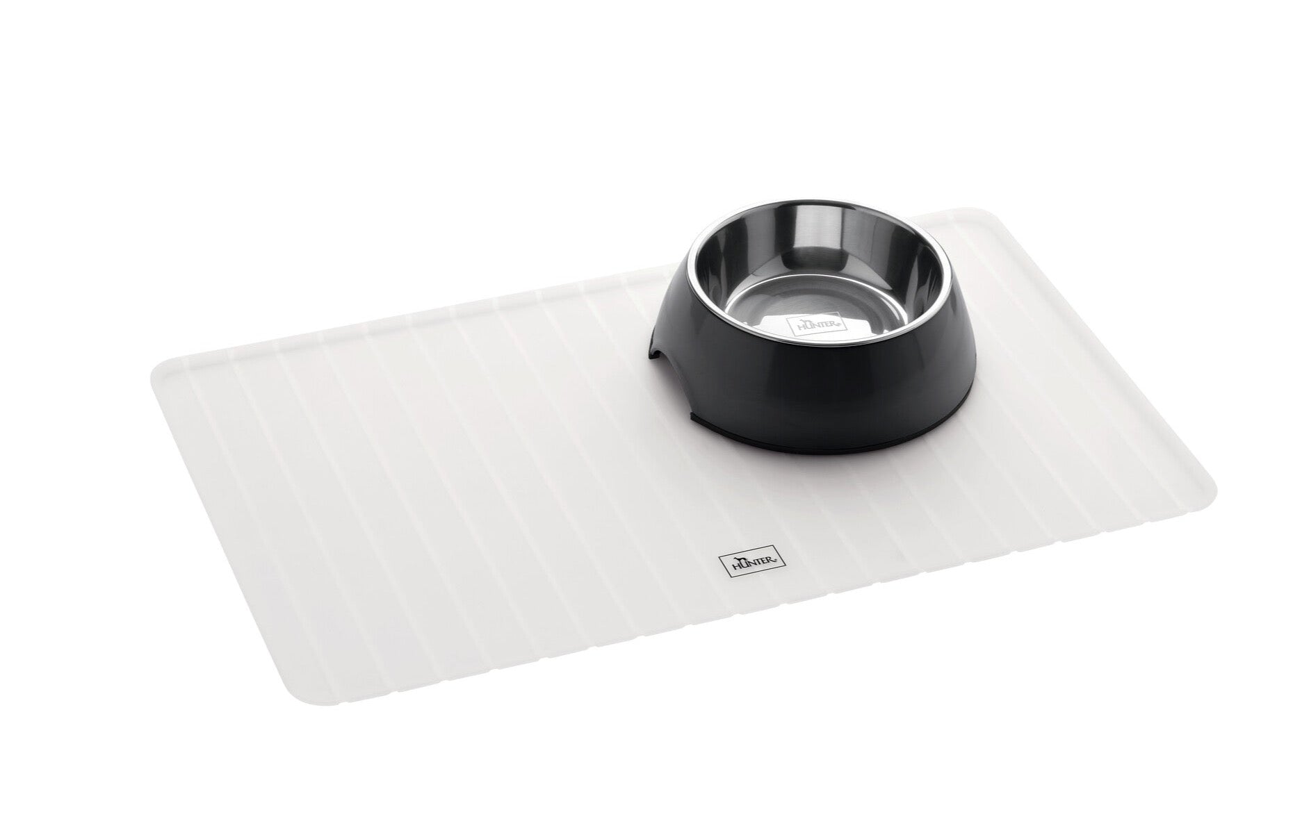 FOLDABLE Silicone Pad - Hunter-petstore -bowl base that protects floors -with raised rim -foldable / small packing size -ideal for traveling and on the road -flexible material that keeps its shape -slip-resistant -easy to clean and dishwasher-safe