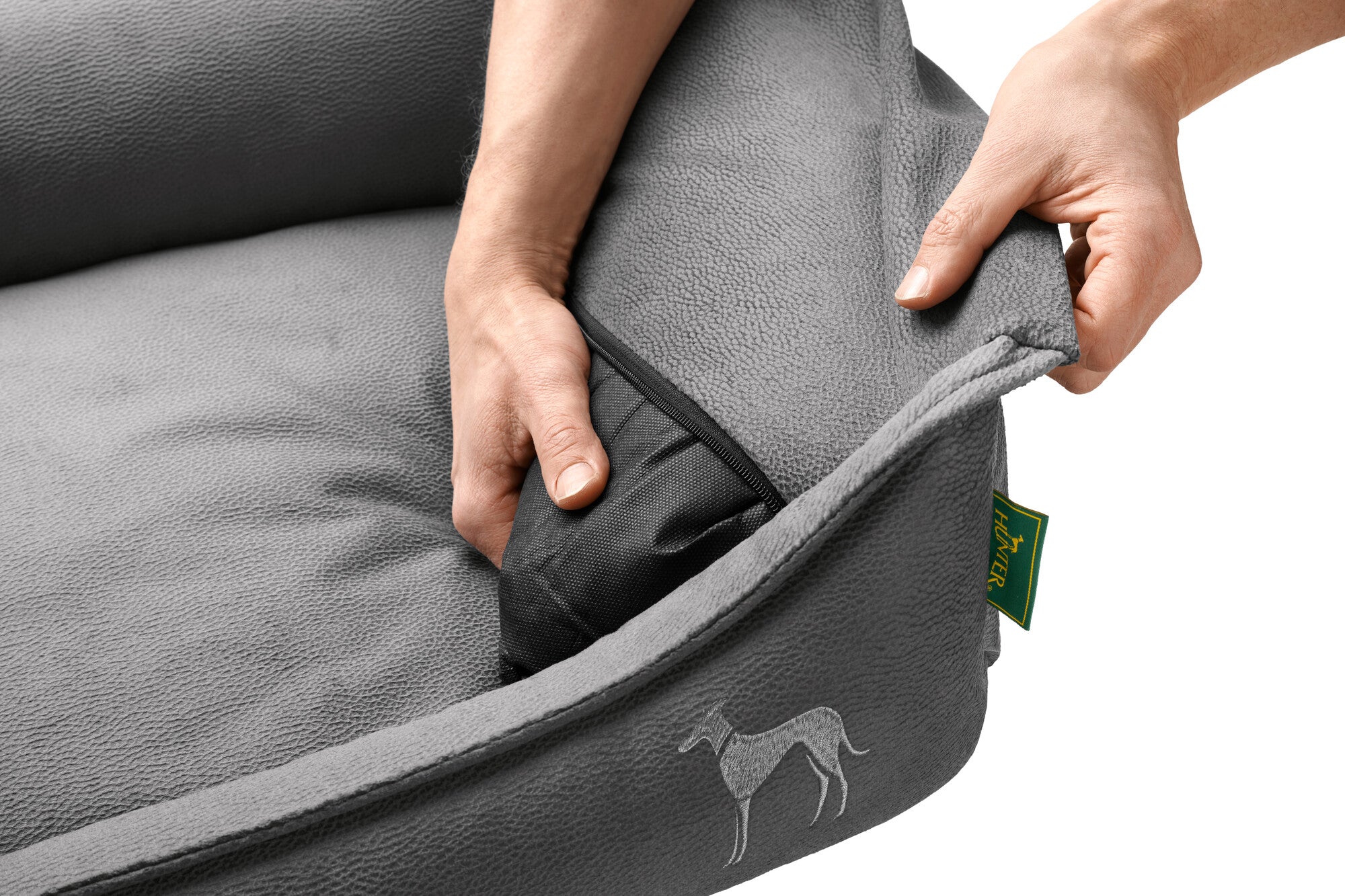 MERIDA Sofa Orthopedic - Hunter-petstore -Orthopaedic sofa for dogs with joint and back problems -Lying surface with pressure-relieving memory foam flakes -Pleasantly soft feel and elegant look -Anti-slip underside -Removable cover washable at 140 °F -Made in Europe