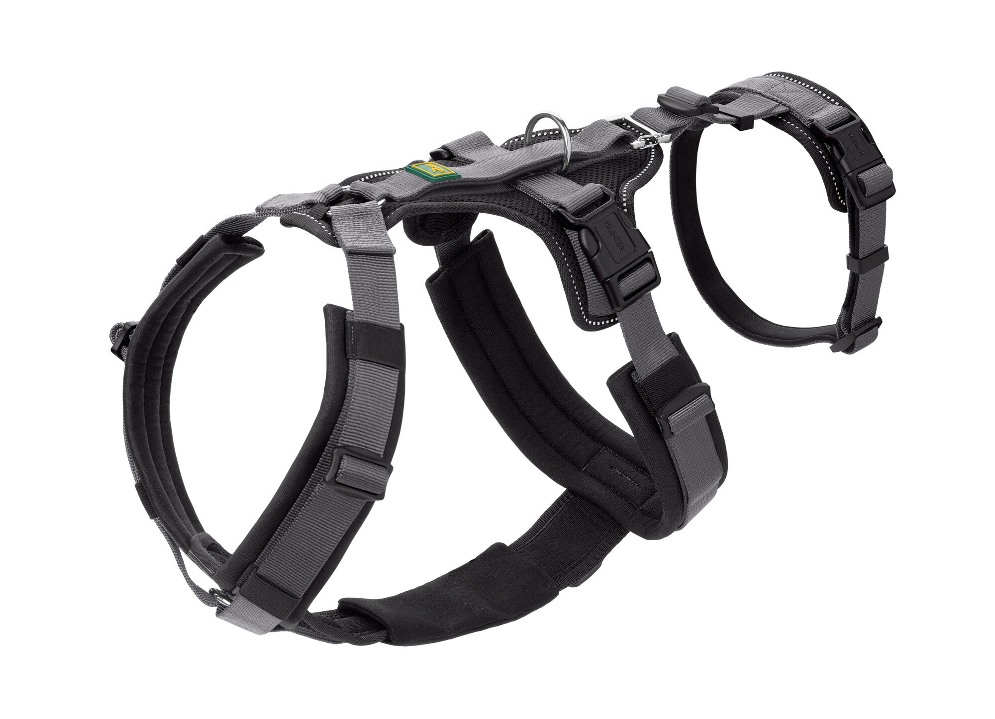 MALDON Safety Harness - Hunter-petstore -safety harness suitable for everyday use for fearful and insecure dogs -removable waist belt, for use as a classic Y-harness -with padded handle (from size S-M) -lightweight plastic click buckles -softly padded, especially at the pressure points -highly reflective thanks to 3M™ Scotchlite™ Reflective Material -up to 7-way adjustable (harness from size S-M: 5-way, waist belt: 2-way)