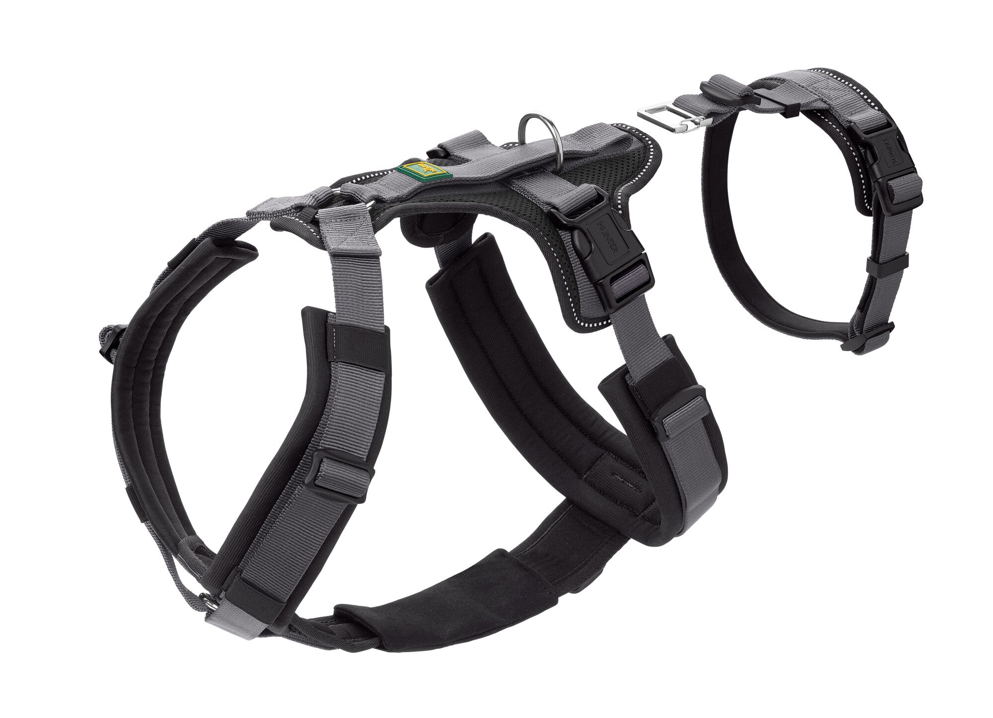 MALDON Safety Harness - Hunter-petstore -safety harness suitable for everyday use for fearful and insecure dogs -removable waist belt, for use as a classic Y-harness -with padded handle (from size S-M) -lightweight plastic click buckles -softly padded, especially at the pressure points -highly reflective thanks to 3M™ Scotchlite™ Reflective Material -up to 7-way adjustable (harness from size S-M: 5-way, waist belt: 2-way)