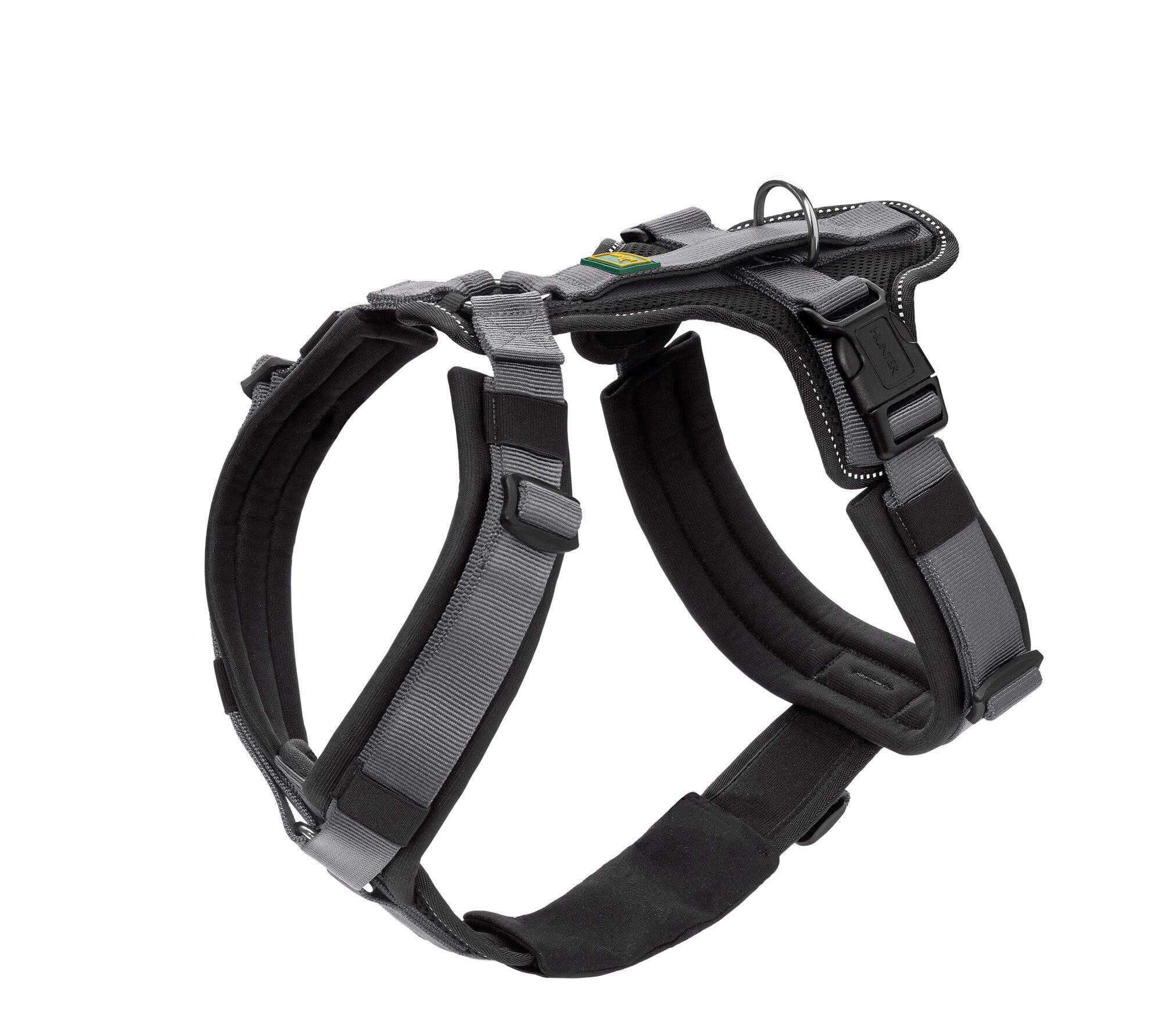MALDON Safety Harness - Hunter-petstore -safety harness suitable for everyday use for fearful and insecure dogs -removable waist belt, for use as a classic Y-harness -with padded handle (from size S-M) -lightweight plastic click buckles -softly padded, especially at the pressure points -highly reflective thanks to 3M™ Scotchlite™ Reflective Material -up to 7-way adjustable (harness from size S-M: 5-way, waist belt: 2-way)