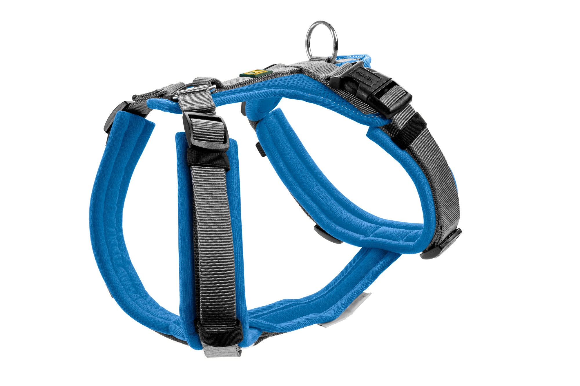 MALDON Up Harness - Hunter-petstore -Especially soft padding, particularly at the pressure points -Ideal fit -Highly reflective thanks to 3M™ Scotchlite™ Reflective Material components -With padded handle (from size S-M) -Fourfold adjustable