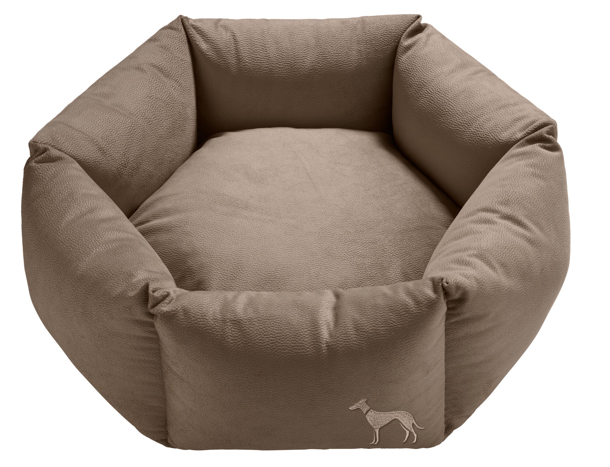 MERIDA Sofa Ortho Hexagon - Hunter-petstore -Orthopedic sofa for dogs with joint and back problems -Lying surface with pressure-relieving memory foam flakes -Reversible inner cushion -Pleasantly soft feel and elegant hexagonal look -Anti-slip underside -Removable cover washable at 140 °F -Made in Europe