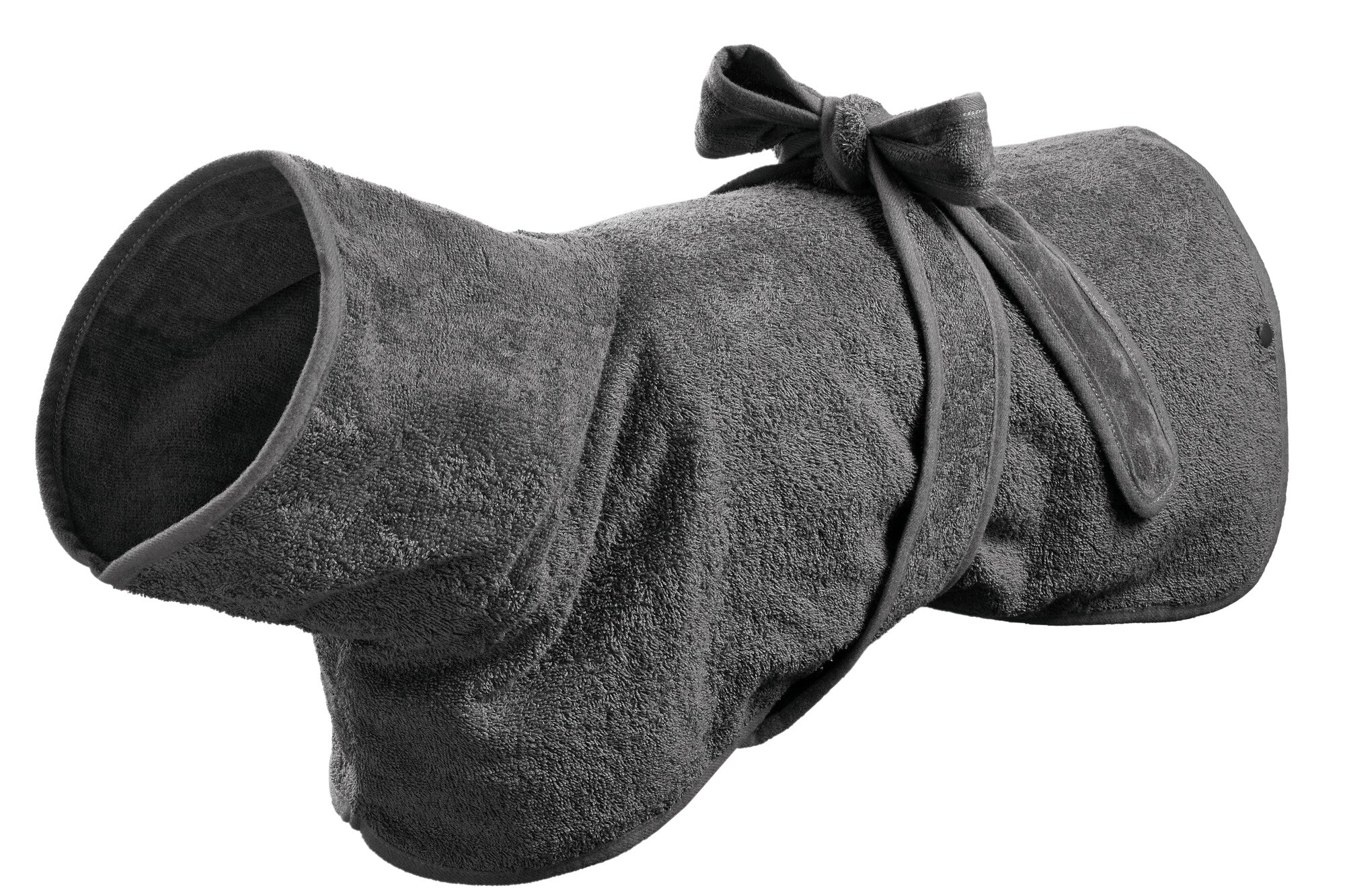 RIGA Bathrobe - Hunter-petstore -dog bathrobe made of particularly absorbent cotton -supports quick drying and protects against cooling down -protects car and furniture from dirt -easy to put on and take off -optional fastening possible by press stud underneath the tail -washable at 140 °F