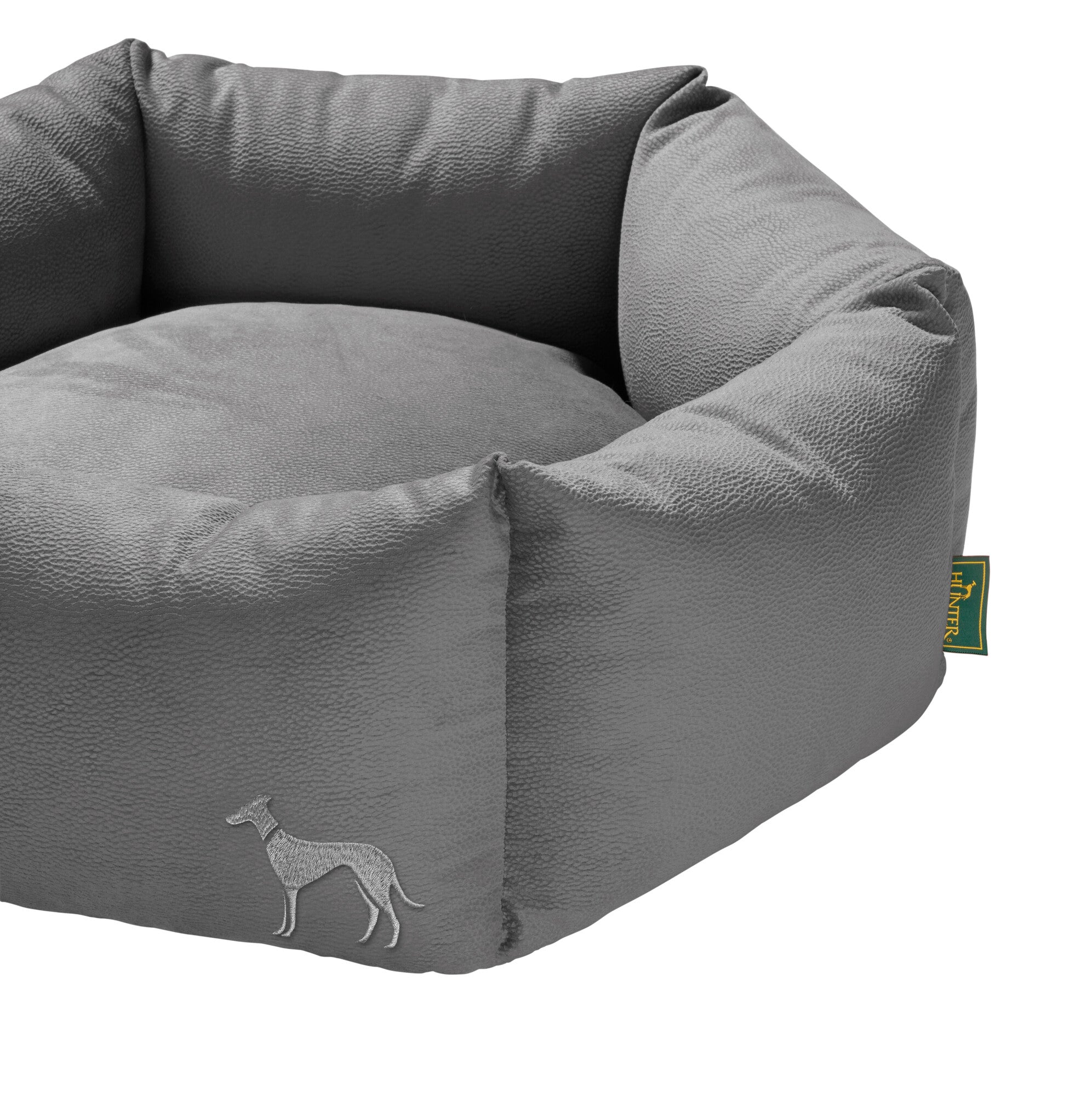 MERIDA Sofa Ortho Hexagon - Hunter-petstore -Orthopedic sofa for dogs with joint and back problems -Lying surface with pressure-relieving memory foam flakes -Reversible inner cushion -Pleasantly soft feel and elegant hexagonal look -Anti-slip underside -Removable cover washable at 140 °F -Made in Europe