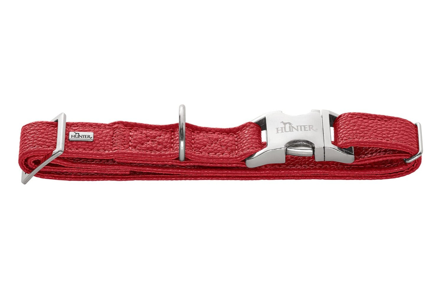 SOFIA Alu-Strong Collar - Hunter-petstore -Imitation leather in nappa look -Vegan -Infinitely adjustable -Robust aluminium plug-in fastener -Brilliant colors -Made in Germany