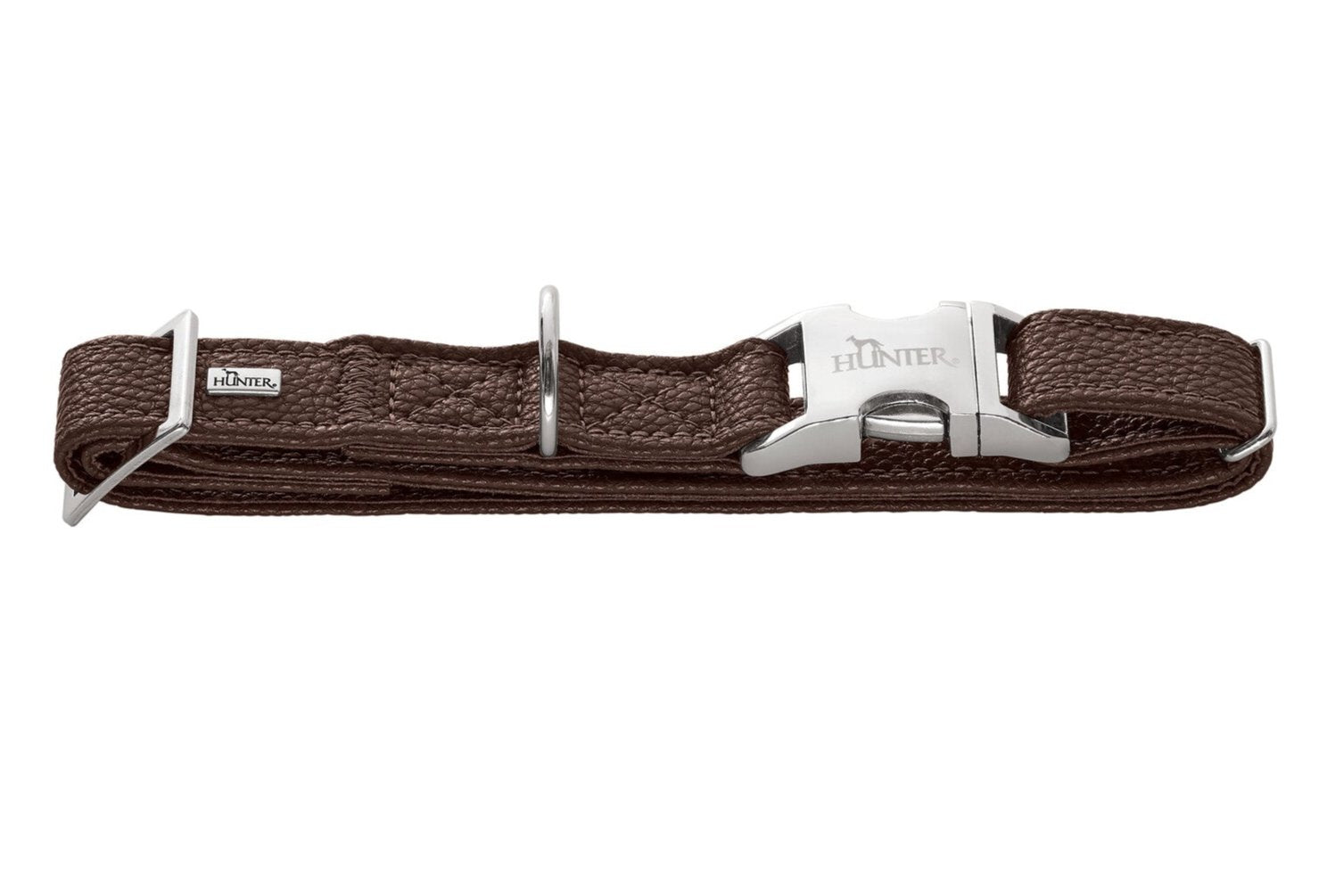 SOFIA Alu-Strong Collar - Hunter-petstore -Imitation leather in nappa look -Vegan -Infinitely adjustable -Robust aluminium plug-in fastener -Brilliant colors -Made in Germany