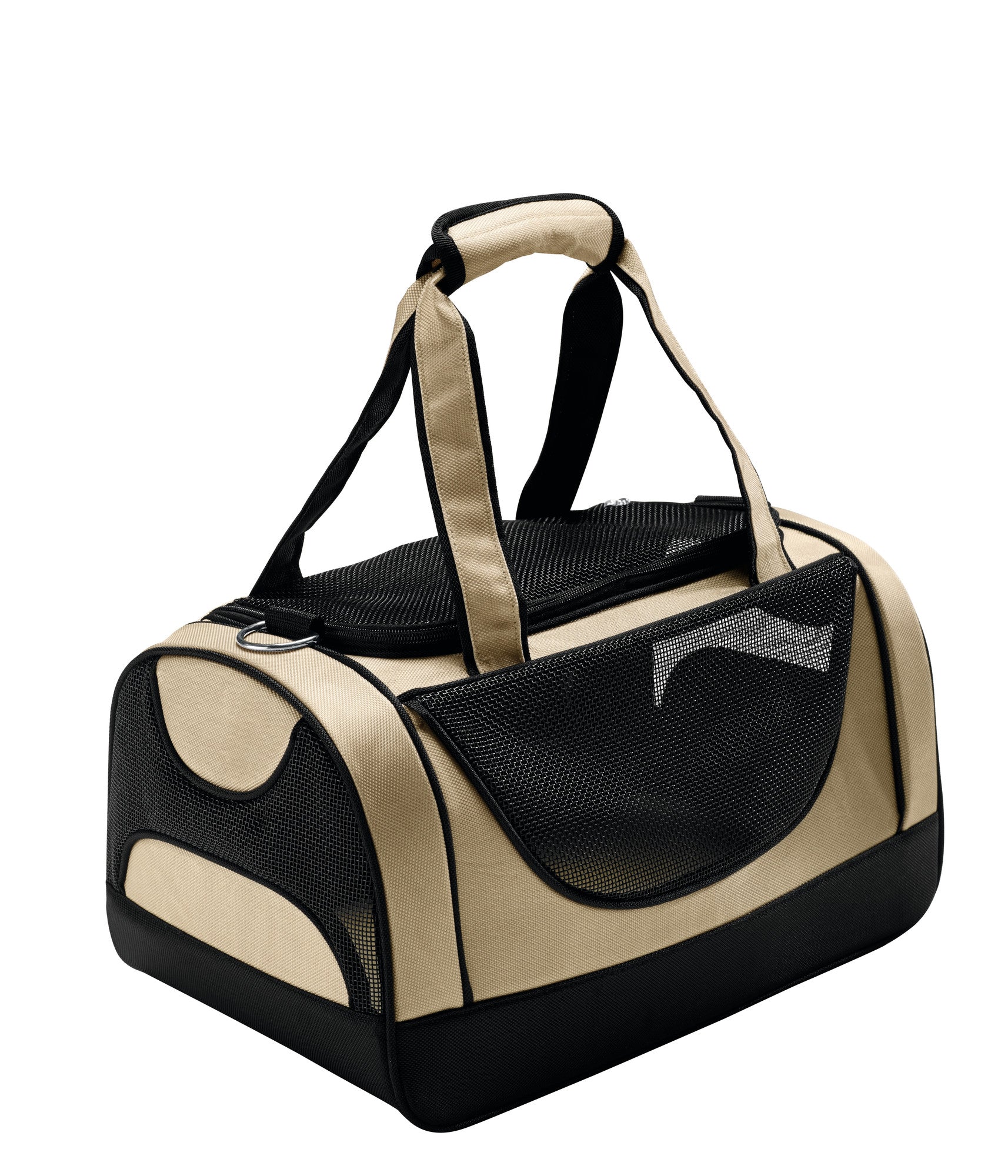 Carrier bag PORTLAND - Hunter-petstore -Carry bag for pets weighing up to 17.6 lbs -Washable, robust material with mesh inserts for optimum air supply -With carrying handle and detachable, adjustable shoulder strap -With two-way zipper -Possible access from the top