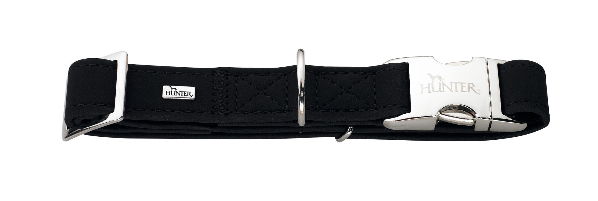 SOFTIE Alu-Strong Collar - Hunter-petstore -artificial leather with nubuck appearance -robust fastener made of aluminum -step-less adjustable -Made in Germany