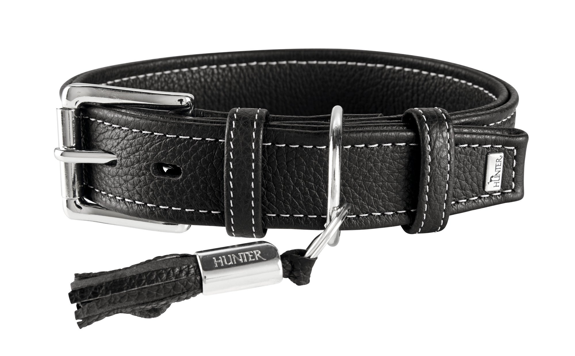CANNES Collar - Hunter-petstore -especially soft cow nappa leather -collar body is made from one single piece of leather -made in Germany