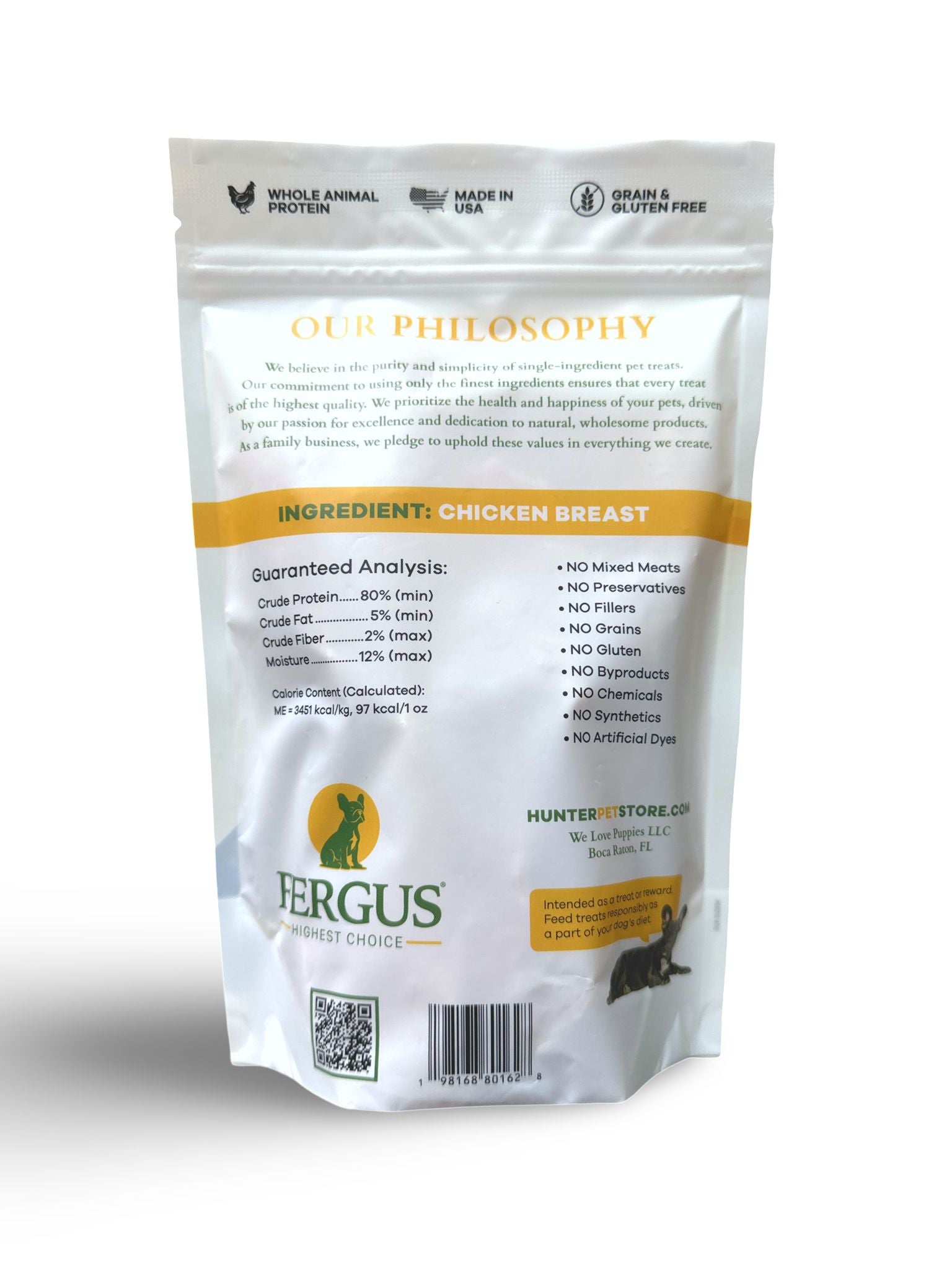 Healthy single-ingredient dog treats