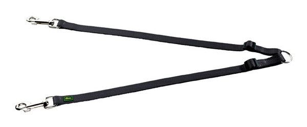 COUPLING Adjustable Leash - Hunter-petstore -made of high-quality nylon material -enables the handling of two dogs -individually length-adjustable -particularly hard-wearing and easy to clean