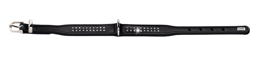 DIAMOND Petit Collar - Hunter-petstore -made of especially soft cow nappa leather -with especially small D-ring and buckle -ideal for small dogs -with decorative trimmings -made in Germany