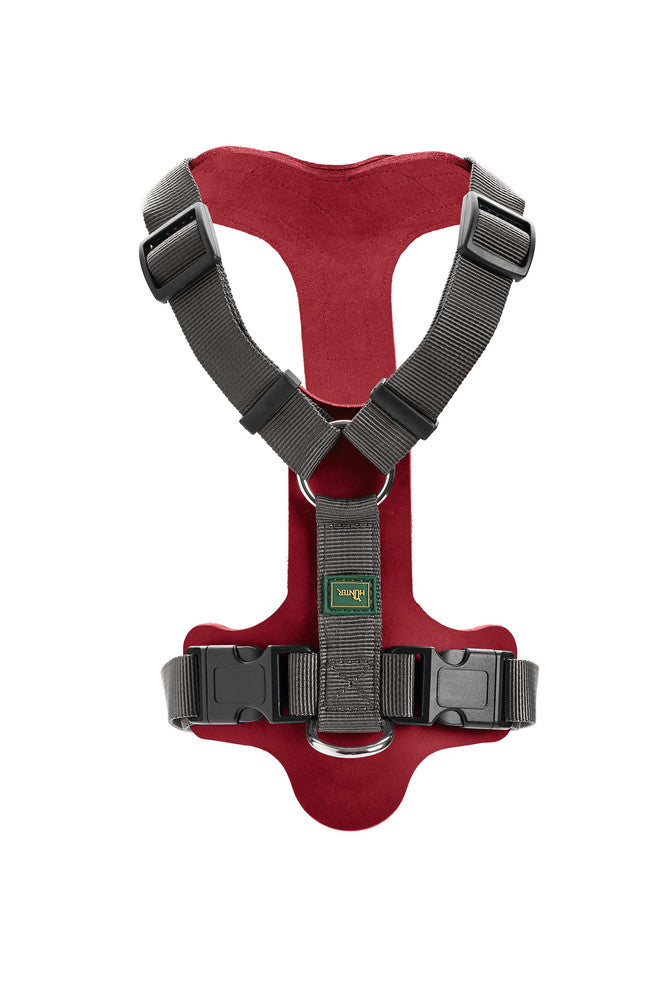 AALBORG Mixed Harness - Hunter-petstore -combination of cowhide leather and nylon -5-way adjustment -with light plastic clasp -made in Germany