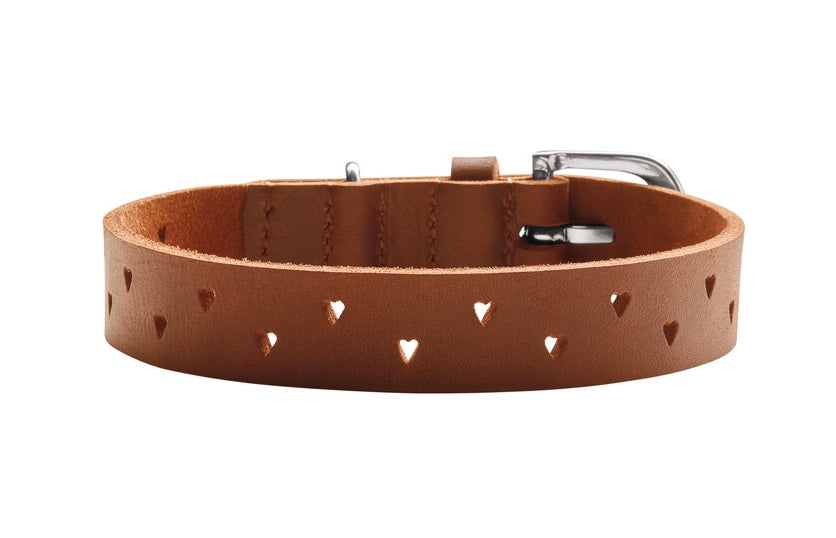 AALBORG Soul Collar - Hunter-petstore -classic collar, universally usable -especially well-suited to use in dog sports due to a liberal application of oil -particularly tough and hard-wearing leather -with charming heart punching -made in Germany