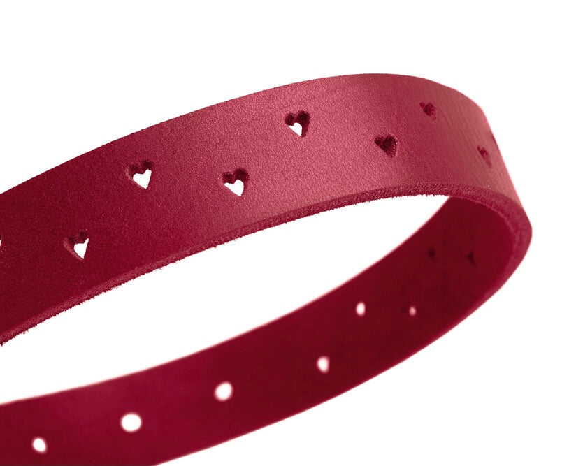AALBORG Soul Collar - Hunter-petstore -classic collar, universally usable -especially well-suited to use in dog sports due to a liberal application of oil -particularly tough and hard-wearing leather -with charming heart punching -made in Germany