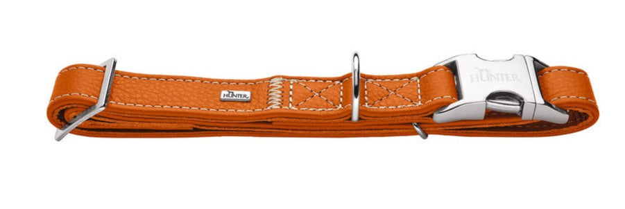 CANNES Alu-Strong Collar - Hunter-petstore -especially soft cow nappa leather -robust fastener made of aluminum -stepless adjustable -made in Germany