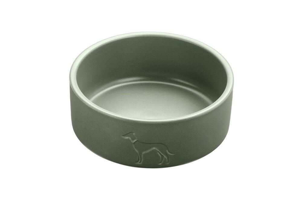 OSBY Ceramic Bowl - Hunter-petstore -feeding or drinking bowl made of ceramic -subtle HUNTER dog embossing -high weight ensures a secure stand -slip-resistant silicone rim on the bottom -long-lasting and scratch resistant -easy to clean and dishwasher-safe -food safe