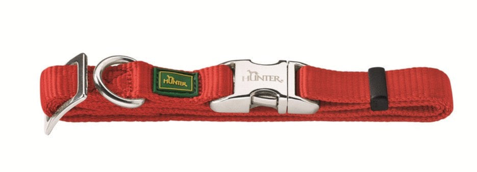 NYLON Alu-Strong Collar - Hunter-petstore -made of high-quality and durable nylon material -step-less adjustable by metal slider -with practical aluminum fastener