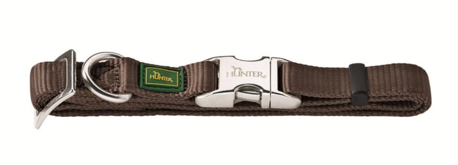 NYLON Alu-Strong Collar - Hunter-petstore -made of high-quality and durable nylon material -step-less adjustable by metal slider -with practical aluminum fastener