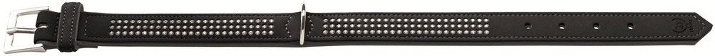 SOFTIE Triluxe Collar - Hunter-petstore -artificial leather with nubuck appearance -especially soft -with decorative trimmings -made in Germany