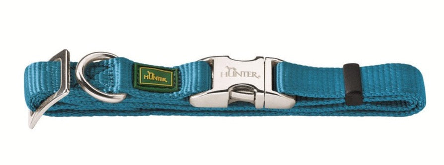 NYLON Alu-Strong Collar - Hunter-petstore -made of high-quality and durable nylon material -step-less adjustable by metal slider -with practical aluminum fastener
