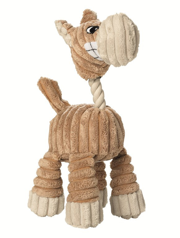 HUGGLY ZOO Giraffe Dog toy - Hunter-petstore -dog toy to cuddle and love -suitable for small and medium-sized dogs -cute design -with tooth-caring rope -without squeaker -washable at 90 °F -9.45 in