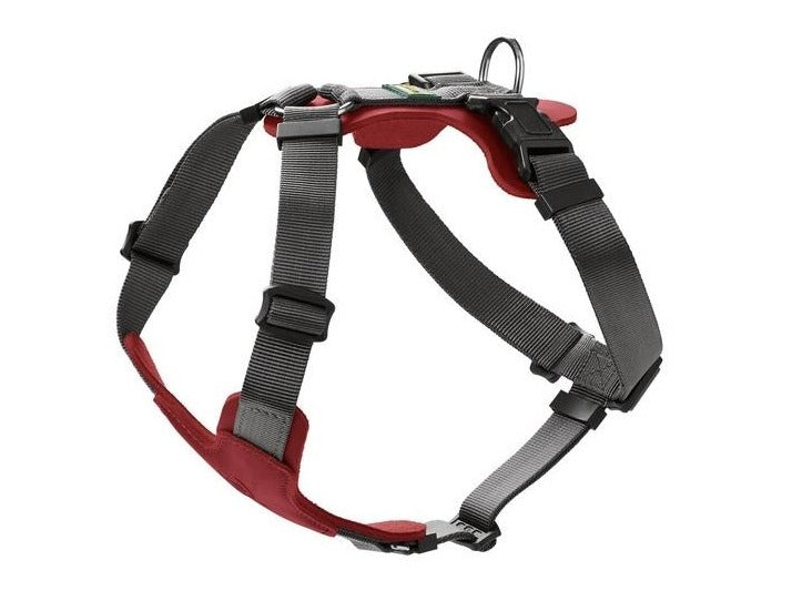 AALBORG Mixed Harness - Hunter-petstore -combination of cowhide leather and nylon -5-way adjustment -with light plastic clasp -made in Germany