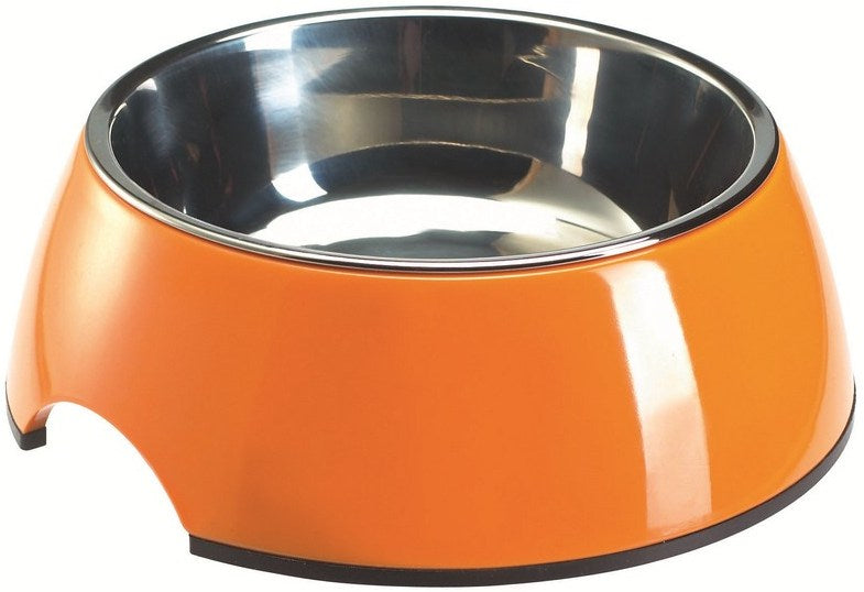 COLOR Bowl - Hunter-petstore -feeding or drinking bowl with melamine -with removable stainless steel bowl -classic-modern design -slip-resistant rubber rim on the bottom -long-lasting, shock and scratch resistant -easy to clean and dishwasher safe -food safe
