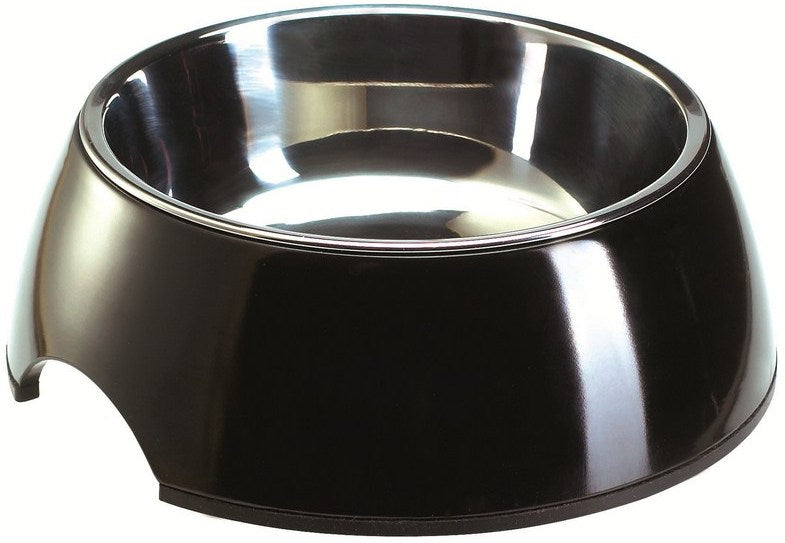 COLOR Bowl - Hunter-petstore -feeding or drinking bowl with melamine -with removable stainless steel bowl -classic-modern design -slip-resistant rubber rim on the bottom -long-lasting, shock and scratch resistant -easy to clean and dishwasher safe -food safe