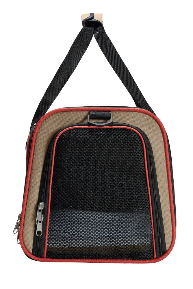 SYDNEY Dog carrier - Hunter-petstore -carry bag for pets weighing up to 14.5 lb -washable, robust material with mesh inserts for optimum air supply -with carrying handle and detachable, adjustable shoulder strap -the lying surface can be significantly extended with a zipper -possible access from the front, top and sides